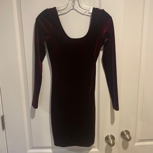 Burgundy Velvet Long Sleeve